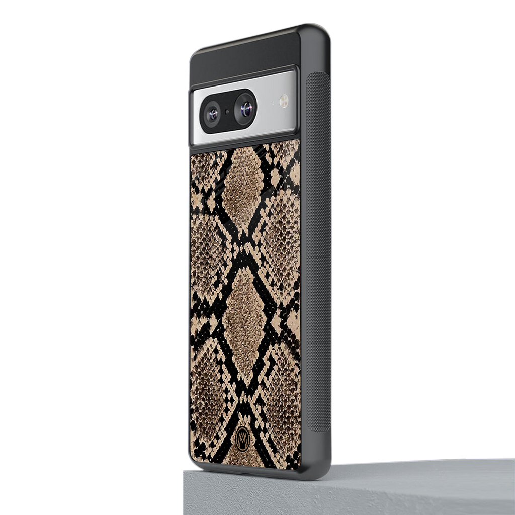 scaly chic back phone cover | glass case for Google Pixel 8