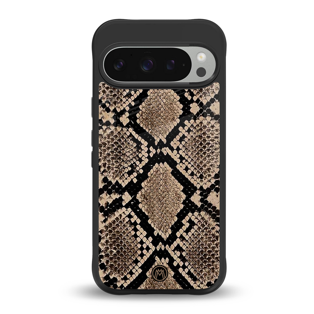 scaly chic back phone cover | glass case for google pixel 9 pro