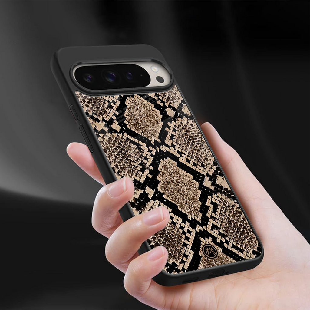 scaly chic back phone cover | glass case for google pixel 9 pro