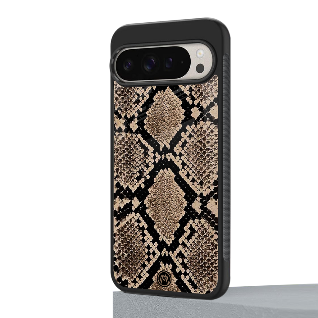 scaly chic back phone cover | glass case for google pixel 9 pro