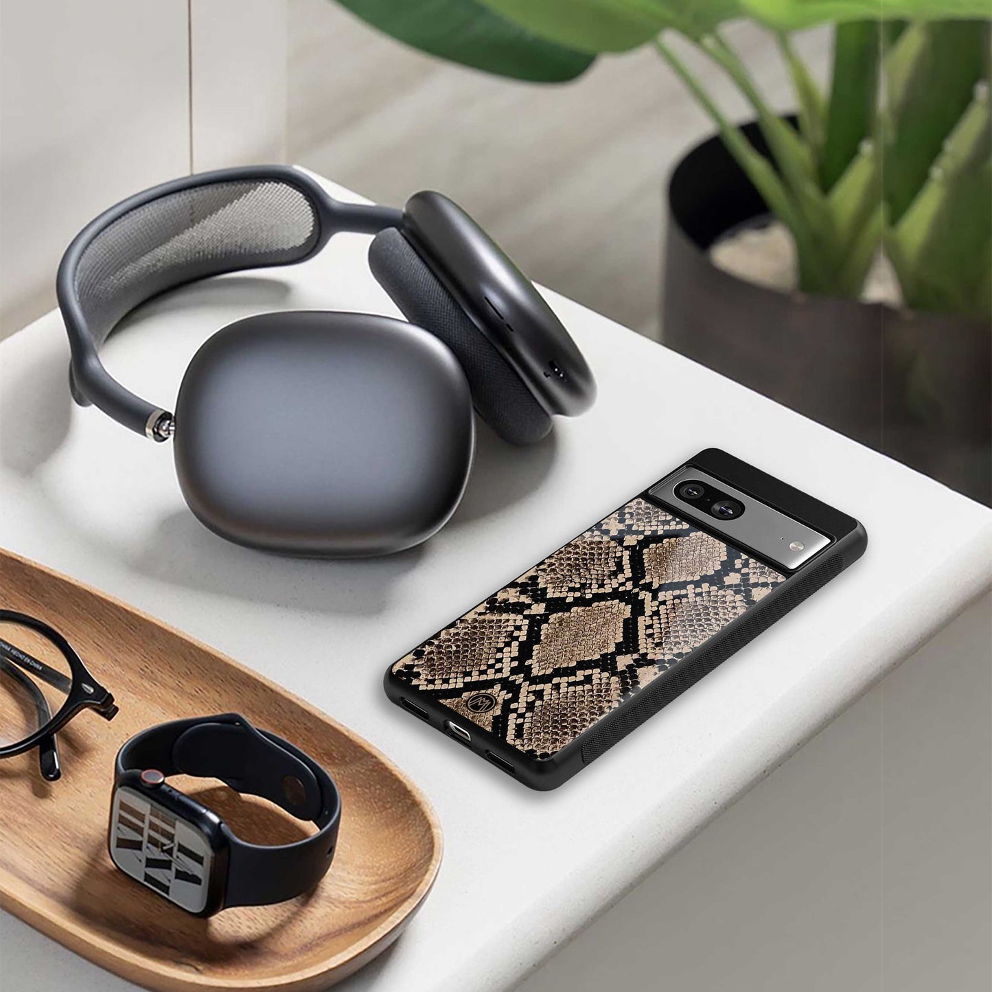 scaly chic back phone cover | glass case for samsung galaxy s24 plus