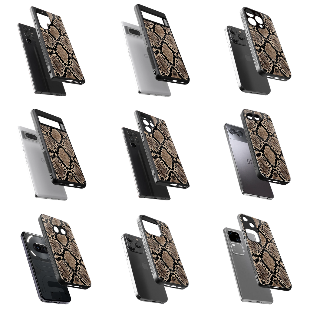 Durable Glass Back Mobile Case for iPhone, Samsung, OnePlus, Google Pixel, Redmi, Vivo, Oppo