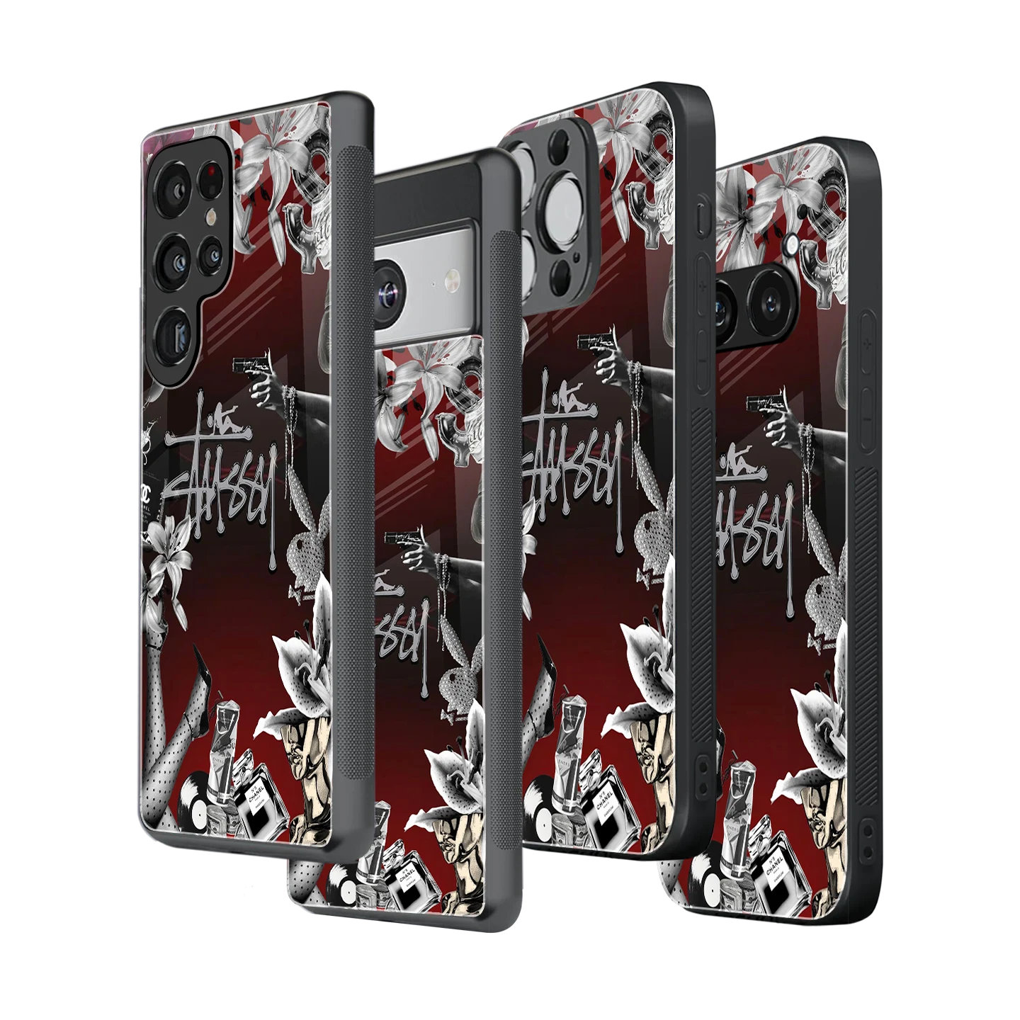 Stylish Glass Back Case for All Smartphones iPhone, Samsung, OnePlus, Pixel, Redmi, Oppo, Vivo, Motorola