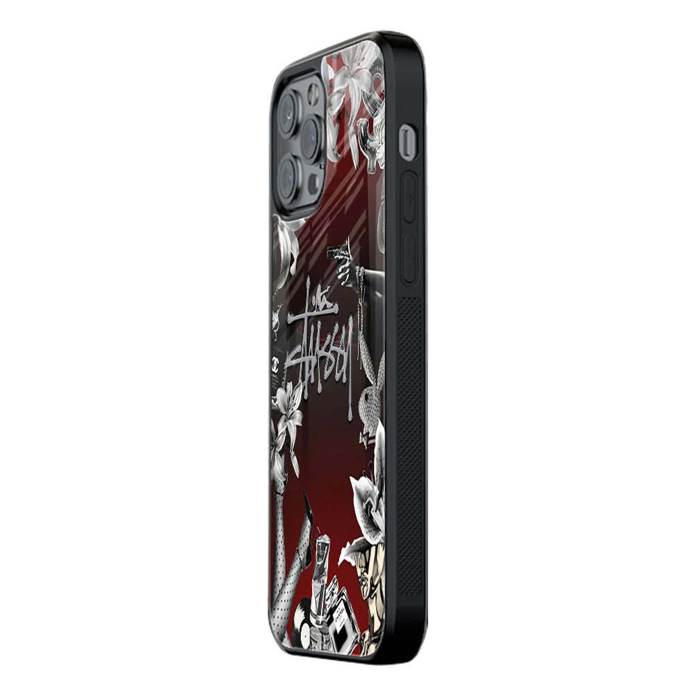 Slim Glass Back Phone Case for Multiple Brands iPhone, Samsung, Redmi, OnePlus, Oppo, Vivo