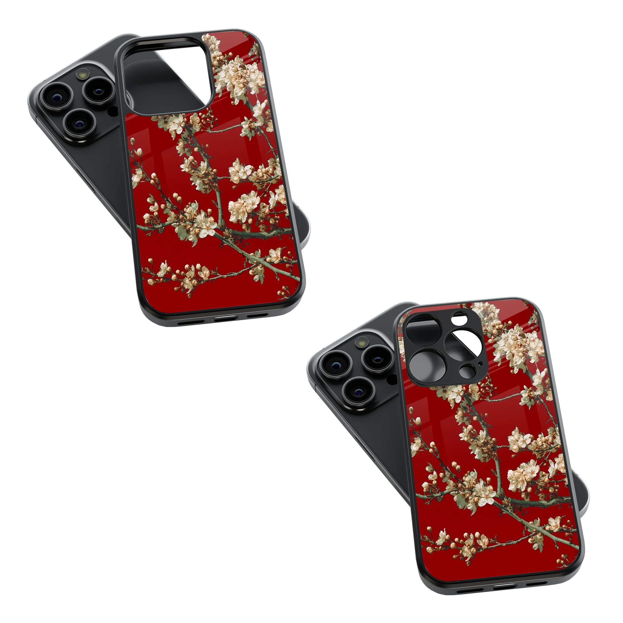 Trendy Glass Back Mobile Case for iPhone, Samsung, Redmi, OnePlus, Google Pixel, Motorola