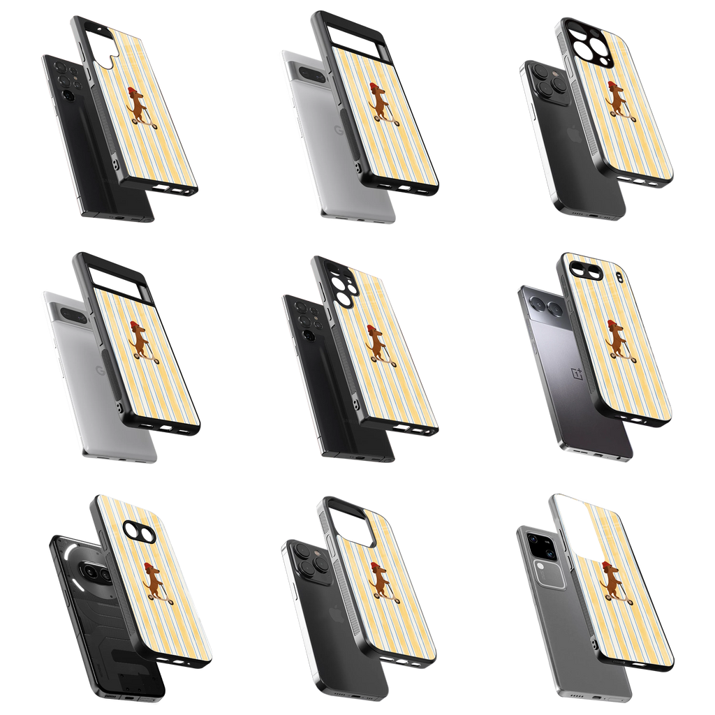 Durable Glass Back Mobile Case for iPhone, Samsung, OnePlus, Google Pixel, Redmi, Vivo, Oppo