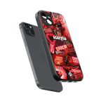 scorpio aesthetic collage back phone cover | glass case for iphone 14 plus