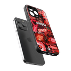 scorpio aesthetic collage back phone cover | glass case for iphone 16 pro