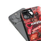 scorpio aesthetic collage back phone cover | glass case for iphone 16 pro