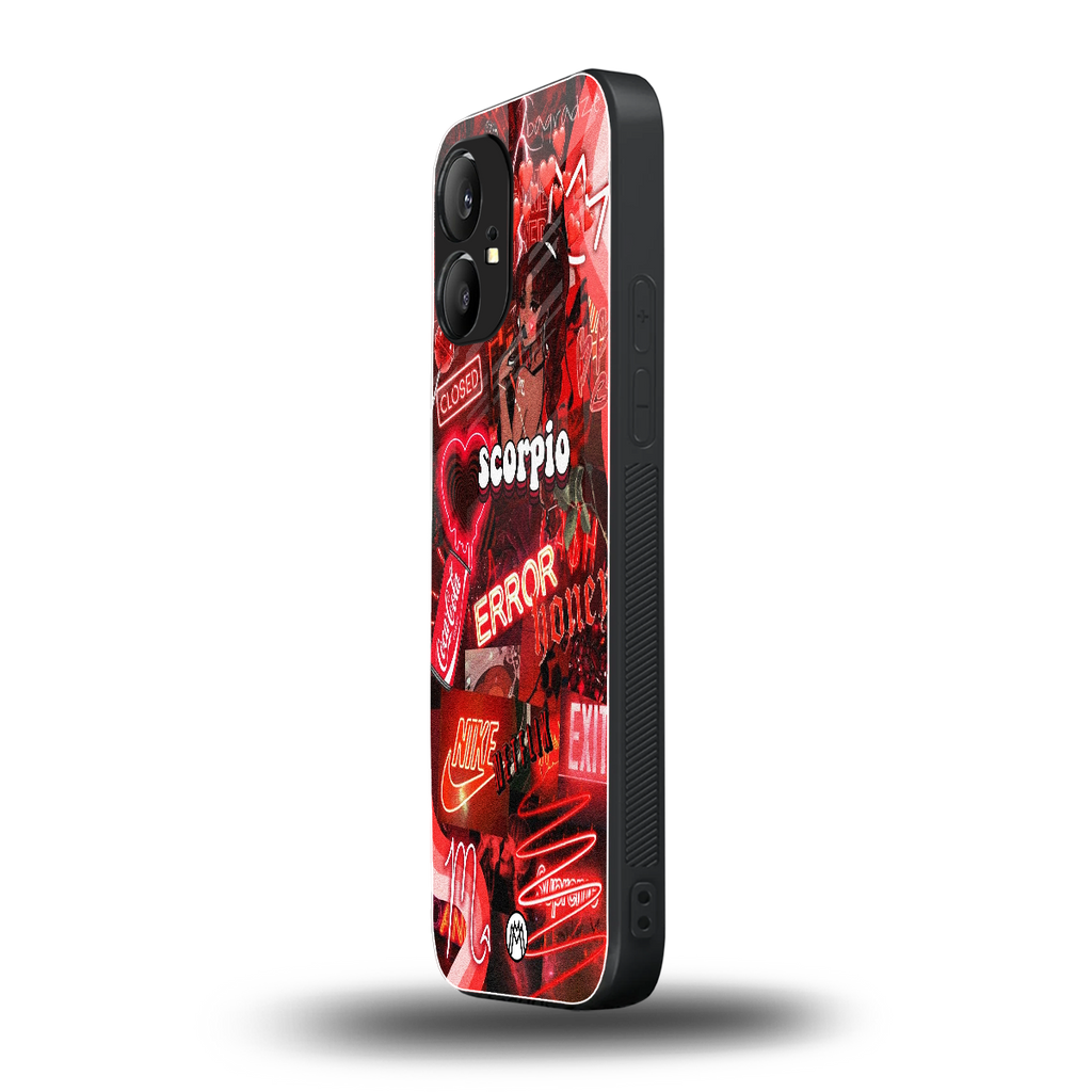 scorpio aesthetic collage back phone cover | glass case for nothing phone 1