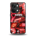 scorpio aesthetic collage back phone cover | glass case for oneplus nord 3