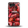 scorpio aesthetic collage back phone cover | glass case for oneplus nord 4