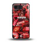 scorpio aesthetic collage back phone cover | glass case for oneplus nord 4