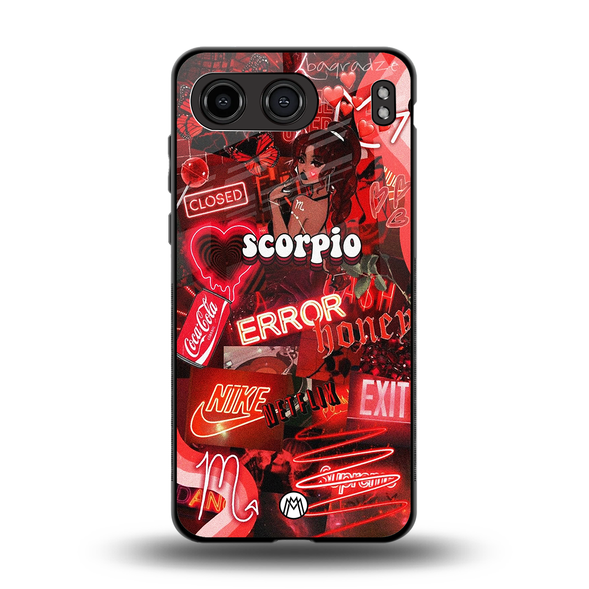 scorpio aesthetic collage back phone cover | glass case for oneplus nord 4
