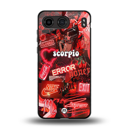 scorpio aesthetic collage back phone cover | glass case for oneplus nord 4
