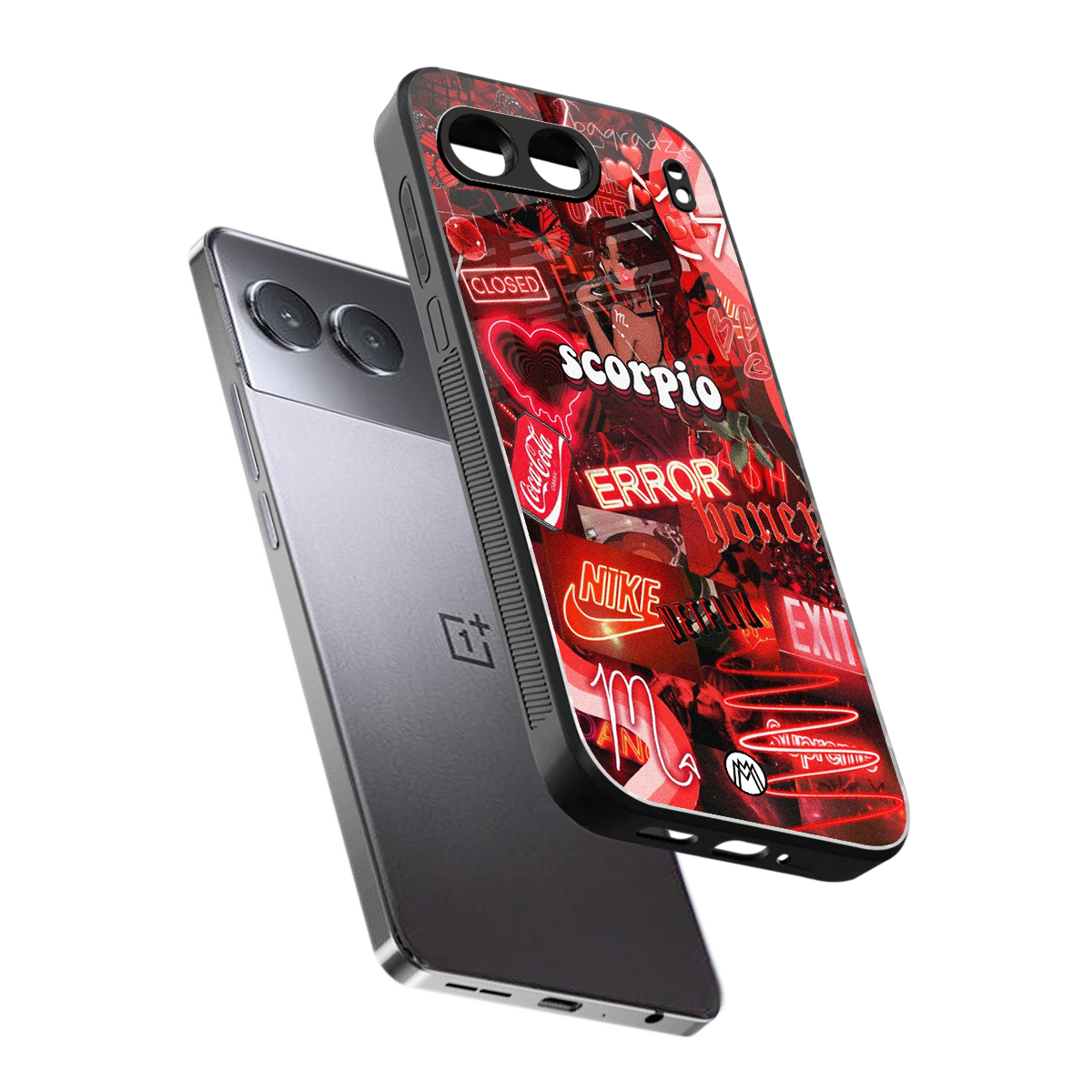 scorpio aesthetic collage back phone cover | glass case for oneplus nord 4
