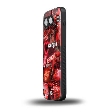 scorpio aesthetic collage back phone cover | glass case for oneplus nord 4