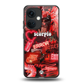scorpio aesthetic collage back phone cover | glass case for oneplus nord ce 3