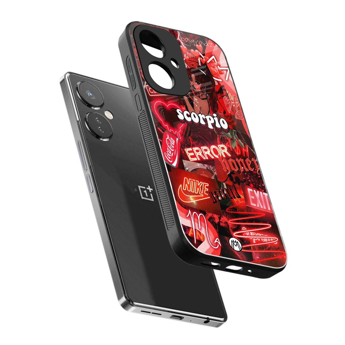 scorpio aesthetic collage back phone cover | glass case for oneplus nord ce 3