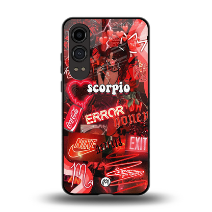 scorpio aesthetic collage back phone cover | glass case for oneplus nord ce 4 lite