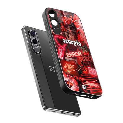 scorpio aesthetic collage back phone cover | glass case for oneplus nord ce 4 lite