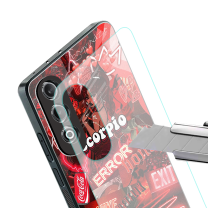 scorpio aesthetic collage back phone cover | glass case for oneplus nord ce 4