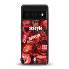 scorpio aesthetic collage back phone cover | glass case for google pixel 6 pro