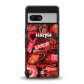 scorpio aesthetic collage back phone cover | glass case for Google Pixel 7