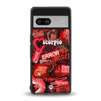 scorpio aesthetic collage back phone cover | glass case for Google Pixel 7