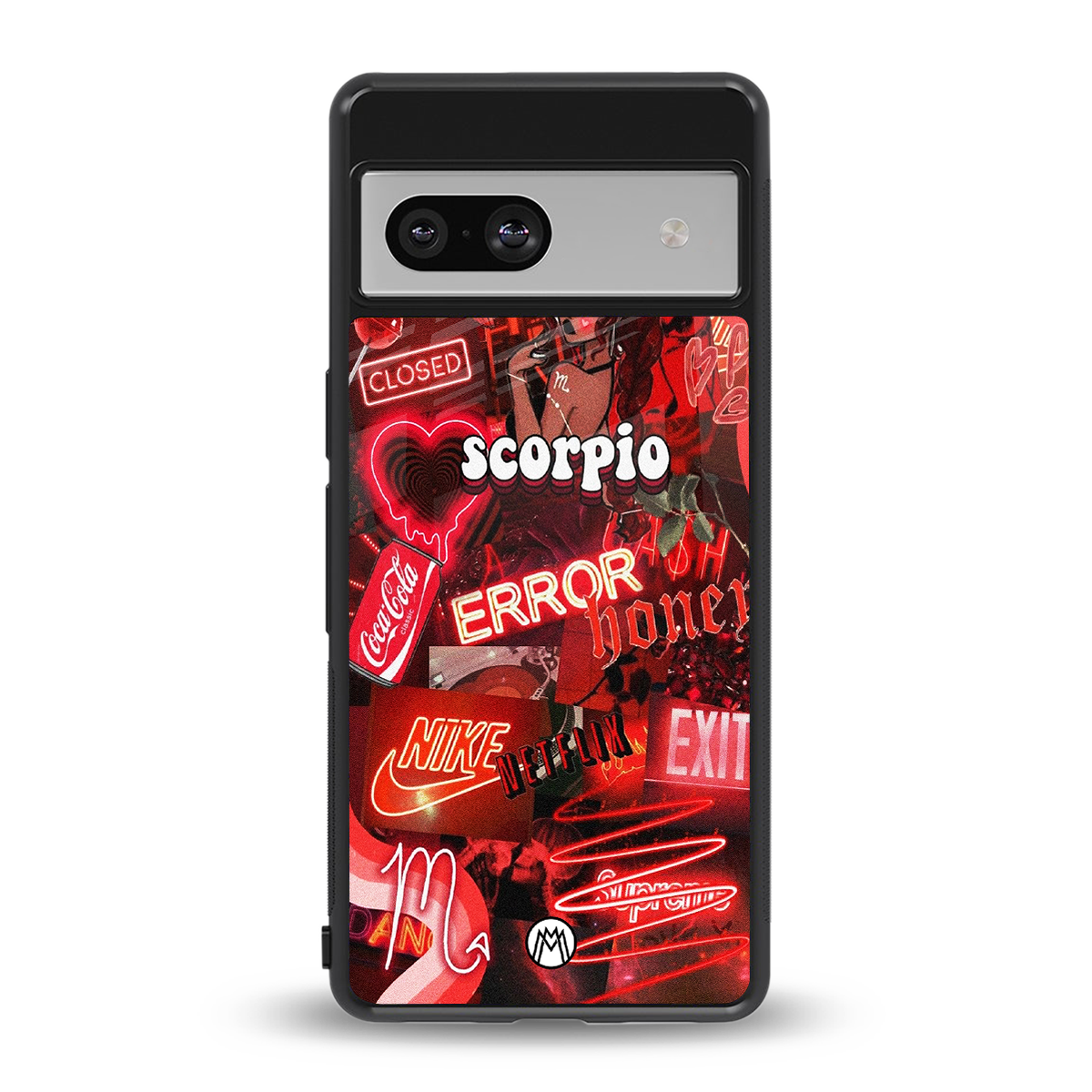 scorpio aesthetic collage back phone cover | glass case for Google Pixel 7A