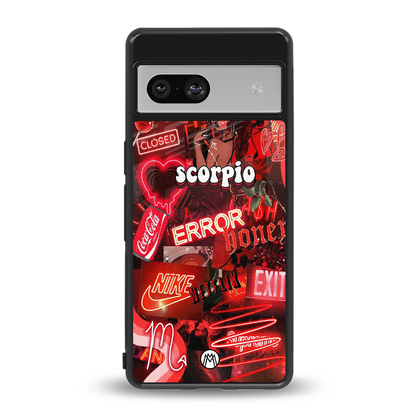 scorpio aesthetic collage back phone cover | glass case for Google Pixel 7A