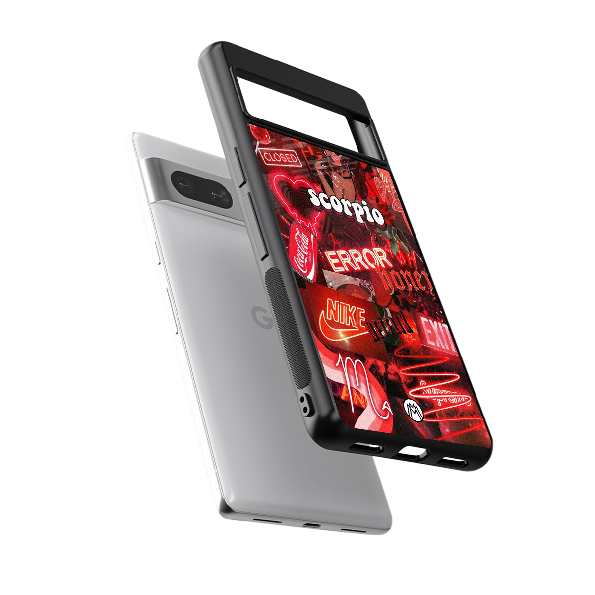 scorpio aesthetic collage back phone cover | glass case for Google Pixel 7