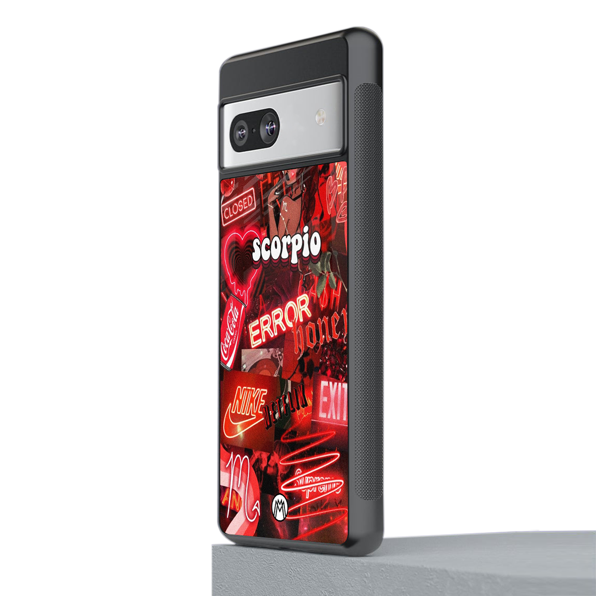 scorpio aesthetic collage back phone cover | glass case for Google Pixel 7
