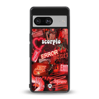scorpio aesthetic collage back phone cover | glass case for Google Pixel 8