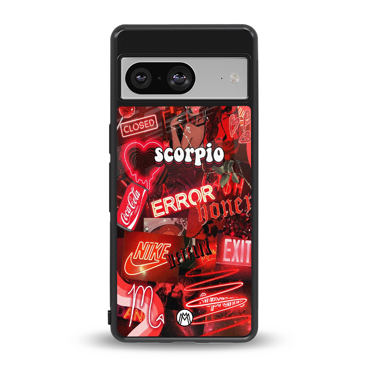 scorpio aesthetic collage back phone cover | glass case for Google Pixel 8