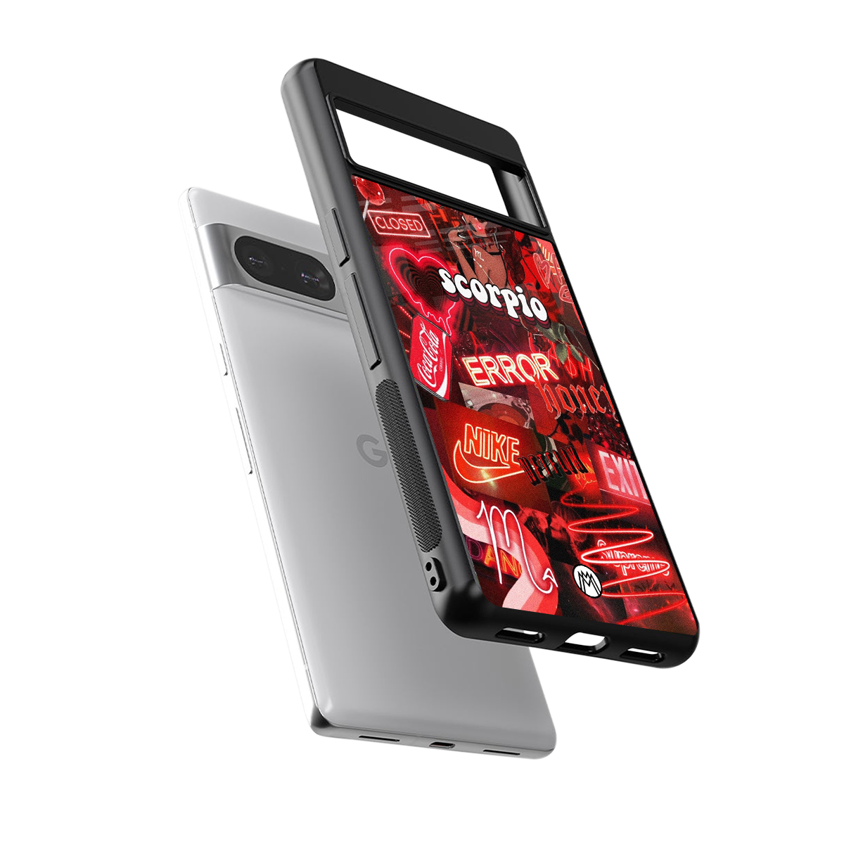 scorpio aesthetic collage back phone cover | glass case for Google Pixel 8