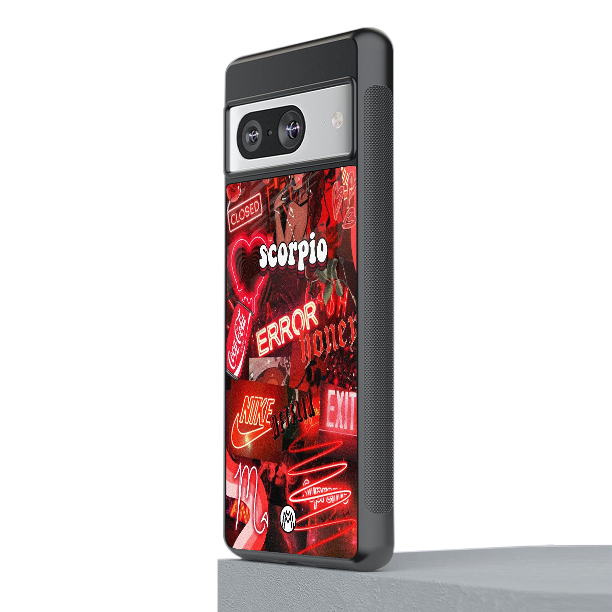scorpio aesthetic collage back phone cover | glass case for Google Pixel 8