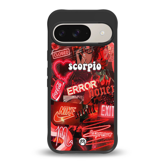 scorpio aesthetic collage back phone cover | glass case for google pixel 9