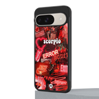scorpio aesthetic collage back phone cover | glass case for google pixel 9