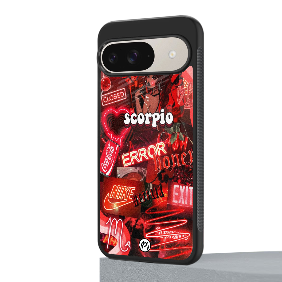scorpio aesthetic collage back phone cover | glass case for google pixel 9