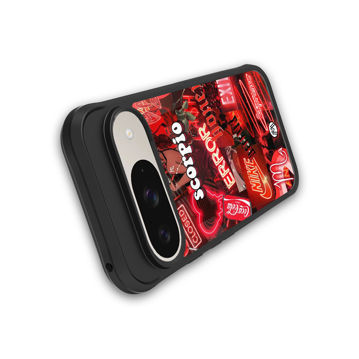 scorpio aesthetic collage back phone cover | glass case for google pixel 9
