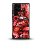 scorpio aesthetic collage back phone cover | glass case for samsung galaxy s23 ultra