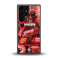 scorpio aesthetic collage back phone cover | glass case for samsung galaxy s25 ultra
