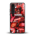 scorpio aesthetic collage back phone cover | glass case for samsung galaxy s25 plus