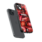scorpio aesthetic collage back phone cover | glass case for iphone 15