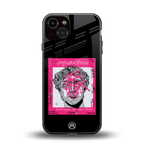 scribbled david michelangelo back phone cover | glass case for iphone 13