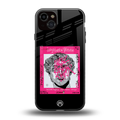scribbled david michelangelo back phone cover | glass case for iphone 15 plus
