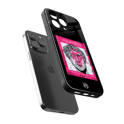 scribbled david michelangelo back phone cover | glass case for iphone 14 pro max