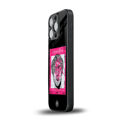 scribbled david michelangelo back phone cover | glass case for iphone 15 pro