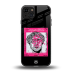 scribbled david michelangelo back phone cover | glass case for iphone 15